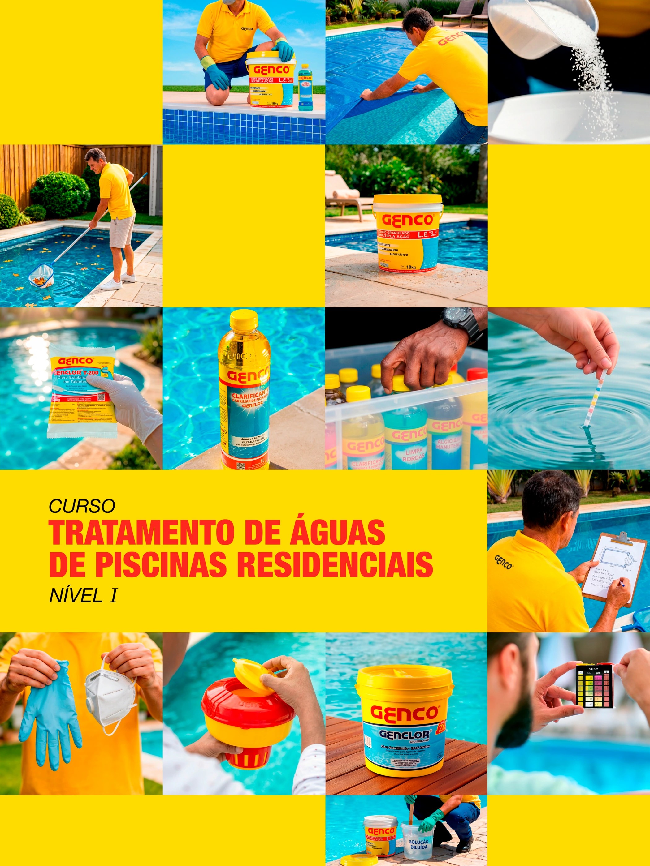 Capa do Guia de Tratamento de Águas de Piscinas GENCO