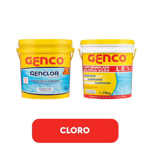 GENCO® L.E. Cloro Granulado Múltipla Ação 3 em 1