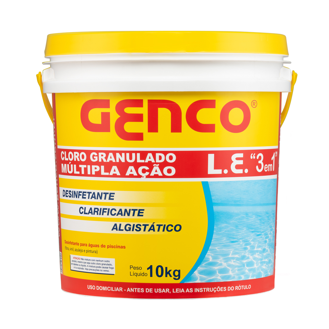 GENCO® L.E. Cloro Granulado Múltipla Ação 3 em 1