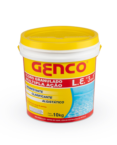 GENCO® L.E. Cloro Granulado Múltipla Ação 3 em 1